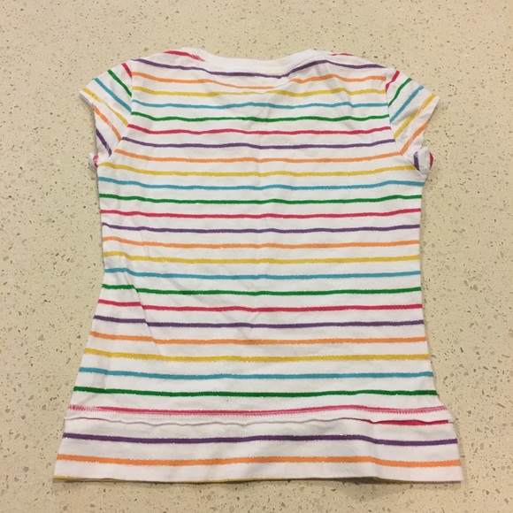 Rainbow Multi Stripe Justice Short Sleeved Shirt - Picture 2 of 4